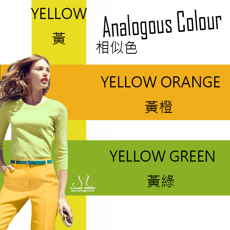 ﻿相似色- 黃,黃綠,黃
